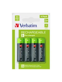 Baterije Verbatim #49517 AA punjive, 1.2V, 2500mAh, HR6, 4/1