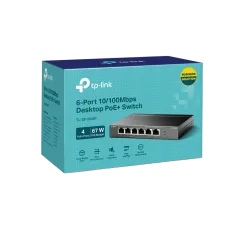 TP-Link 6-Port 10 100Mbps Desktop Switch with 4-Port PoE