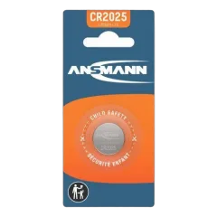 Ansmann Lithium Coin cell CR2025 1pcs blister packaging