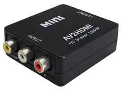Transmedia AV to HDMI converter, with upscaler