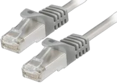 Transmedia CAT6a SFTP Patch Cable 20m grey