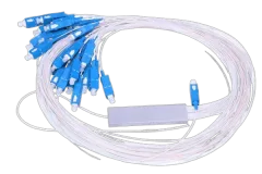 NFO Fiber Optic PLC Splitter, 1:32, Steel Box, SM, 1,5m, SC UPC