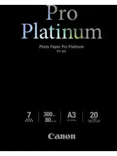 Canon Pro Platinum Pho PT101 - A3 - 20L