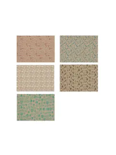 Ukrasni papir Apli 0,70x2m Kraft Fun u roli sortirano 60g (display 55/1) 18911