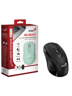 Genius NX-8025S, bežični miš, silent, crni