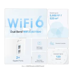 TP-Link AX1500 Whole Home Mesh Wi-Fi 6 System (1-Pack)