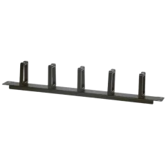 NaviaTec vodilica kablova 19" s 5 prstena, 1U uspravna, crna