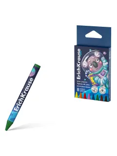 Boje voštane ErichKrause Kids Space Animals trokutaste 8mm 8/1