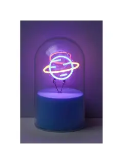 Lampa staklena kupola iTotal NEON-efekt LED Saturn XL3252