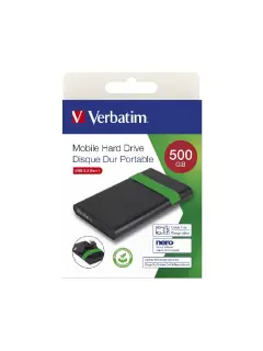 Externi hard disk Verbatim #53111 obnovljeni (refurbished) 500GB USB 3.2 Gen1, crni