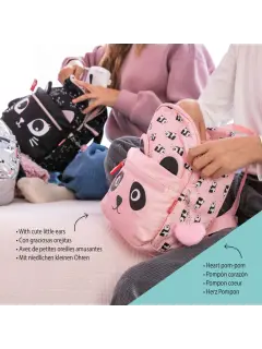 Ruksak mini Miquelrius Back2Fun 2 odjeljka panda rozi 5L MR19554