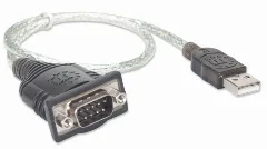 Manhattan kabel USB/RS232, AM/DB9M, 45 cm