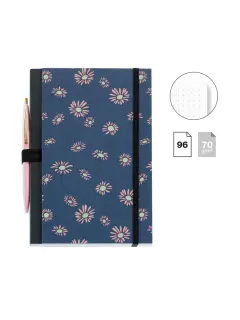 Notes Miquelrius A5 96L 70g sa kemijskom olovkom Daisies točkice MR8191