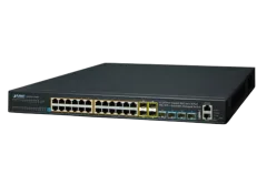 Planet 24-Port 10 100 1000T 802.3bt PoE 4-Port 10G SFP Managed Ethernet Switch