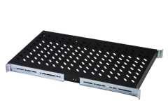 Digitus 1U fixed shelf for racks from 1000 mm depth 44x483x737 mm, up to 100 kg, black