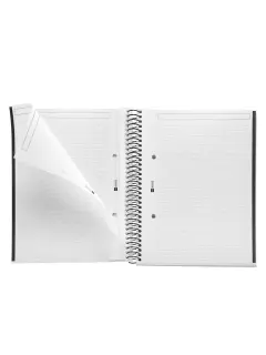 Kolegij blok Miquelrius A5 90g 80L spiralni crte Emotions Black MR4394