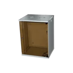 NaviaTec zidni mrežni ormar 4U 350 x 300mm, jednodjelni 10", SOHO, crni