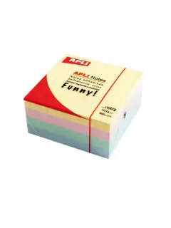 Blok Apli samoljepljiv kocka 75x75mm boja pastelna 400L 10972