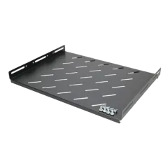Extralink 1U 350mm Fixed shelf, 19", 490x360mm, for 600mm depth cabinets, Black