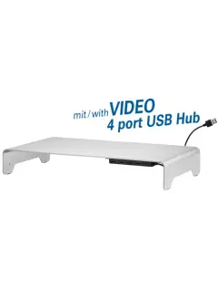 Transmedia Monitor Laptop Stand, USB Hub