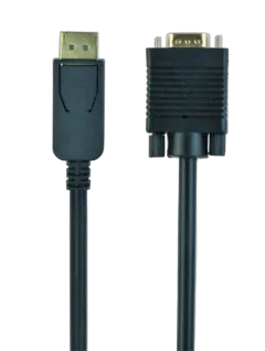 Gembird DisplayPort to VGA adapter cable, black, 1.8m