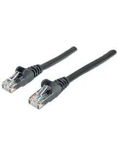 Intellinet Cat6, CCA, U/UTP, PVC, RJ45, 2m, crni