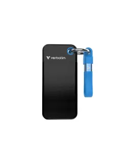 SSD Pocket Verbatim #32191 1TB 3.2 Gen2, USB-C, crno/plavi