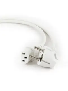 Gembird Power cord (C13), VDE approved, 1.8m, White