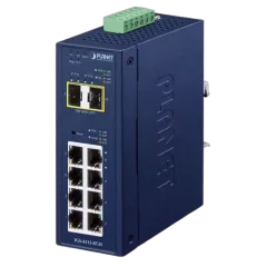 Planet Industrial L2 L4 8-Port 10 100 1000T 2-Port 100 1000X SFP Managed Switch