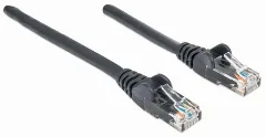 Intellinet Cat6, CCA, U/UTP, PVC, RJ45, 2m, crni