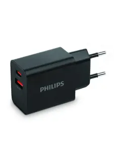 Philips kućni punjač USB-C + USB-A, 20W/18W