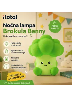 Lampa noćna iTotal silikonska Fresh market brokula Benny XL3219D