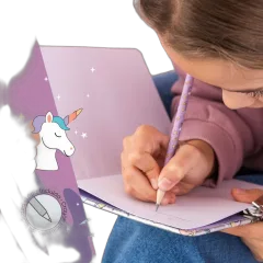 Dnevnik Miquelrius s ključem Back2Fun holographic Unicorn MR7582