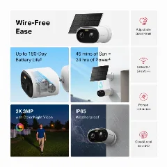 Mercusys Solar-Powered Security Camera Kit