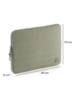 Zaštitna navlaka za prijenosno računalo Miquelrius khaki 15" i 16" 38,5x27x2,5cm MR19599
