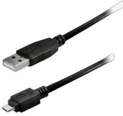 Transmedia USB typeA plug-Micro USB typeB 0,6m