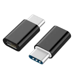 Gembird USB 2.0 Type-C adapter (CM MicroUSB-F), black