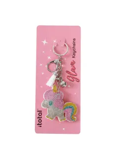 Privjesak za ključeve iTotal Unicorn mix 15x8cm XL1436
