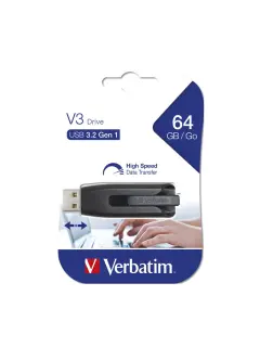 USB stick Verbatim 3.2 Gen1 #49174 64GB Store 'n' Go V3, crni