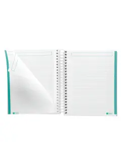 Kolegij blok Miquelrius A6 90g 100L spiralni crte Messages rigid cardboard sky blue MR4279