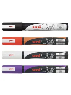 Marker Uni gift set Chalk kreda za karneval i halloween pwe-5m 4 kom + tool box 4/1 302422176