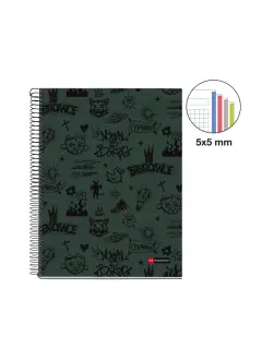 Kolegij blok Miquelrius A4 70g 120L spiralni kocke Lifestyle Not Boring MR4472