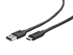 Gembird USB 3.0 AM to Type-C cable (AM CM), 1m, black