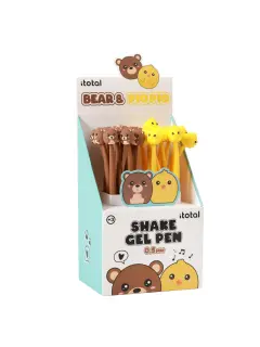 Kemijska olovka iTotal fleksibilna Cute animals medo+pilić 24/1 sortirano XL1164I