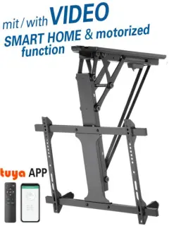 Transmedia Motorized folding Suspension Bracket for flat screens 32"-70"