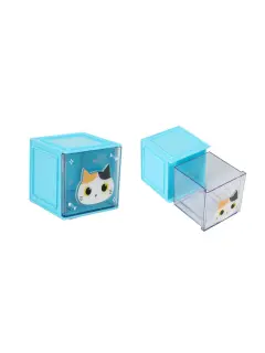Organizator stolni iTotal kockasti Cat narančasta 9x9x9,5cm XL2962
