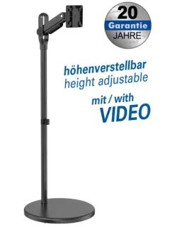 Transmedia Mobile Pedestal for Flat Screens
