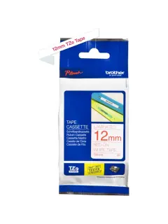 Vrpca Brother p-touch TZE232 12mm white/red