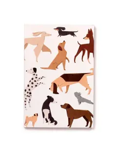 Bilježnica A5 od recikliranog papira Puckator Barks Dog crte 60L MEMO95