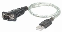 Manhattan kabel USB/RS232, AM/DB9M, 45 cm